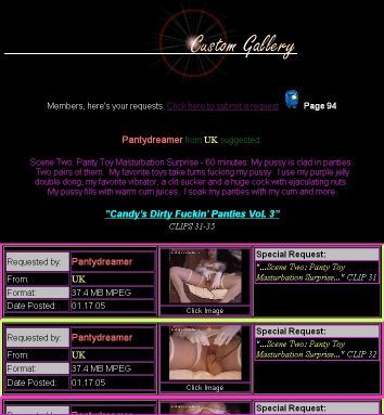 "Candy's Dirty Fuckin' Panties Vol. 3"