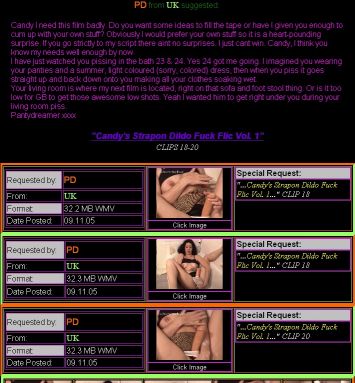 "Candy's Strapon Dildo Fuck Flic Vol. 1"